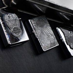 Zippo Set 1997 – Harley Davidson – HD162 Pewter Eagle Series Gift Set 31