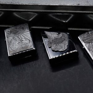 Zippo Set 1997 – Harley Davidson – HD162 Pewter Eagle Series Gift Set 32