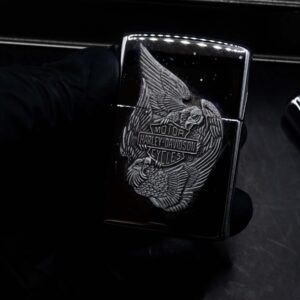 Zippo Set 1997 – Harley Davidson – HD162 Pewter Eagle Series Gift Set 35