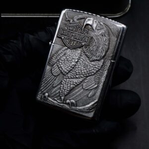 Zippo Set 1997 – Harley Davidson – HD162 Pewter Eagle Series Gift Set 36