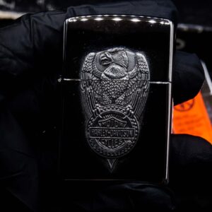 Zippo Set 1997 – Harley Davidson – HD162 Pewter Eagle Series Gift Set 6