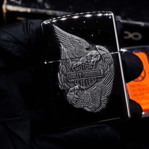 Zippo Set 1997 – Harley Davidson – HD162 Pewter Eagle Series Gift Set 7