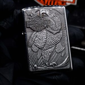Zippo Set 1997 – Harley Davidson – HD162 Pewter Eagle Series Gift Set 9