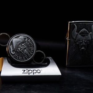 Zippo Set 1997 – Harley Davidson – Viking Lighter/Keyholder Gift Set 15