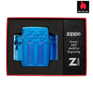 Zippo 46929 - Zippo Stars and Stripes Armor® High Polish Blue 3