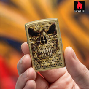 Zippo 46937 - Zippo Skulls on Skulls Street Brass 1