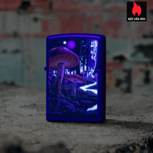 Zippo 46947 - Zippo Black Light Mushroom Navy Matte 1