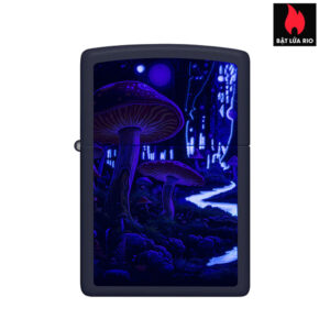 Zippo 46947 - Zippo Black Light Mushroom Navy Matte 3