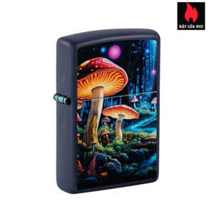 Zippo 46947 - Zippo Black Light Mushroom Navy Matte