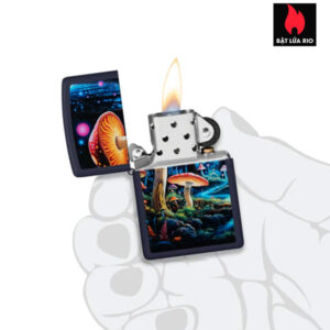 Zippo 46947 - Zippo Black Light Mushroom Navy Matte 4