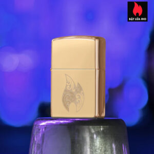 Zippo 46967 - Zippo Filigree Flame High Polish Brass 1