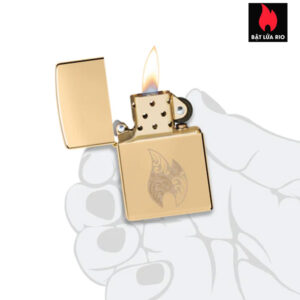 Zippo 46967 - Zippo Filigree Flame High Polish Brass 2