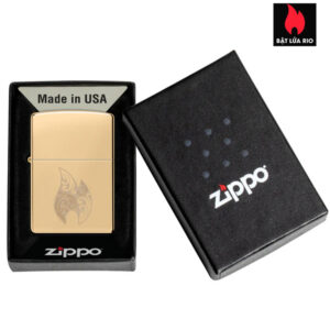 Zippo 46967 - Zippo Filigree Flame High Polish Brass 3
