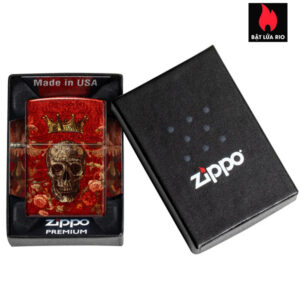 Zippo 47132 - Zippo Skull Heraldry Tumbled Brass 3