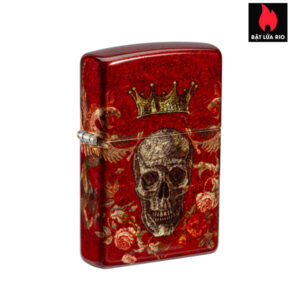 Zippo 47132 - Zippo Skull Heraldry Tumbled Brass