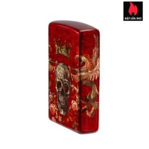 Zippo 47132 - Zippo Skull Heraldry Tumbled Brass 5