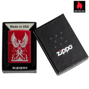 Zippo 47140 - Zippo Phoenix Rising Candy Apple Red 3