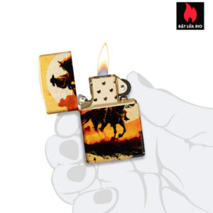 Zippo 47143 - Zippo Racing Wrangler 540 Fusion Tumbled Brass 2
