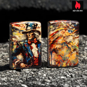 Zippo 47145 - Zippo Uncle Sam 540 Fusion Tumbled Brass 1