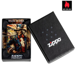 Zippo 47145 - Zippo Uncle Sam 540 Fusion Tumbled Brass 3