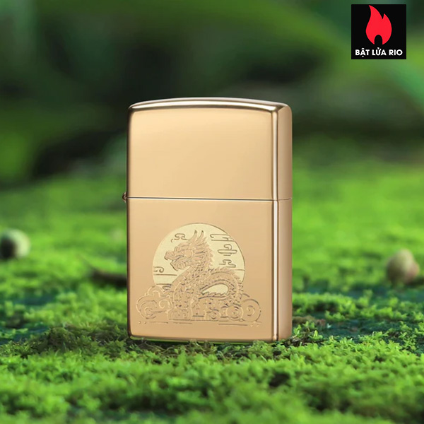 Zippo 47147 - Zippo Moon Dragon High Polish Brass 1
