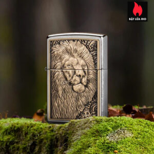 Zippo 47171 - Zippo Lion Emblem Street Chrome - Ảnh 2