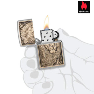 Zippo 47171 - Zippo Lion Emblem Street Chrome - Ảnh 3