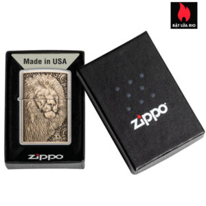 Zippo 47171 - Zippo Lion Emblem Street Chrome - Ảnh 4