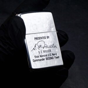 Vỏ Zippo Xưa 1970 – Commander 2nd Fleet – Cũ 4