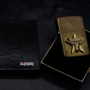 Zippo La Mã 1988 – Marlboro Longhorns – Đồng Nguyên Khối 4