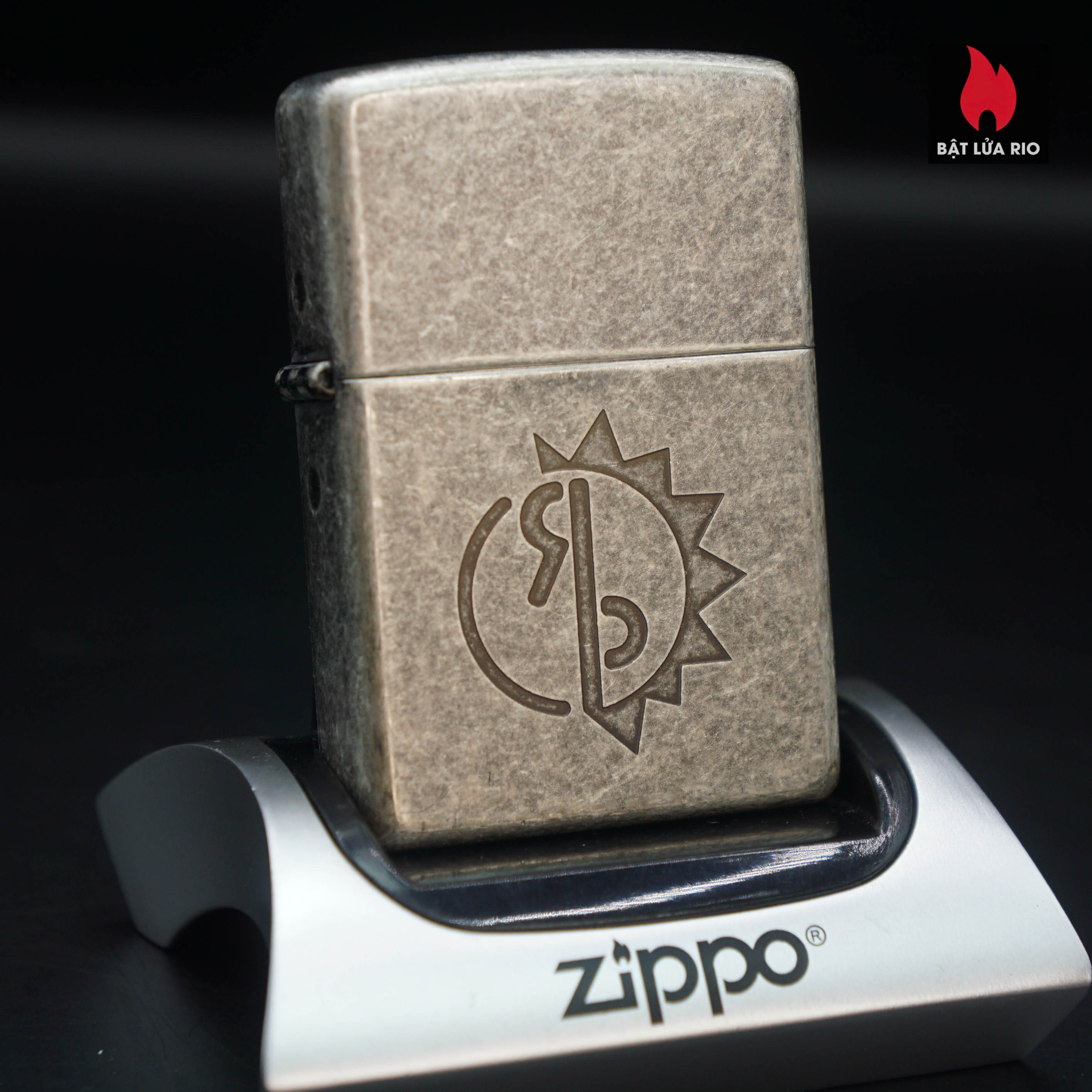 Home 41 Zippo La Mã 1999 – Marlboro Ranch Party - Antique Silver