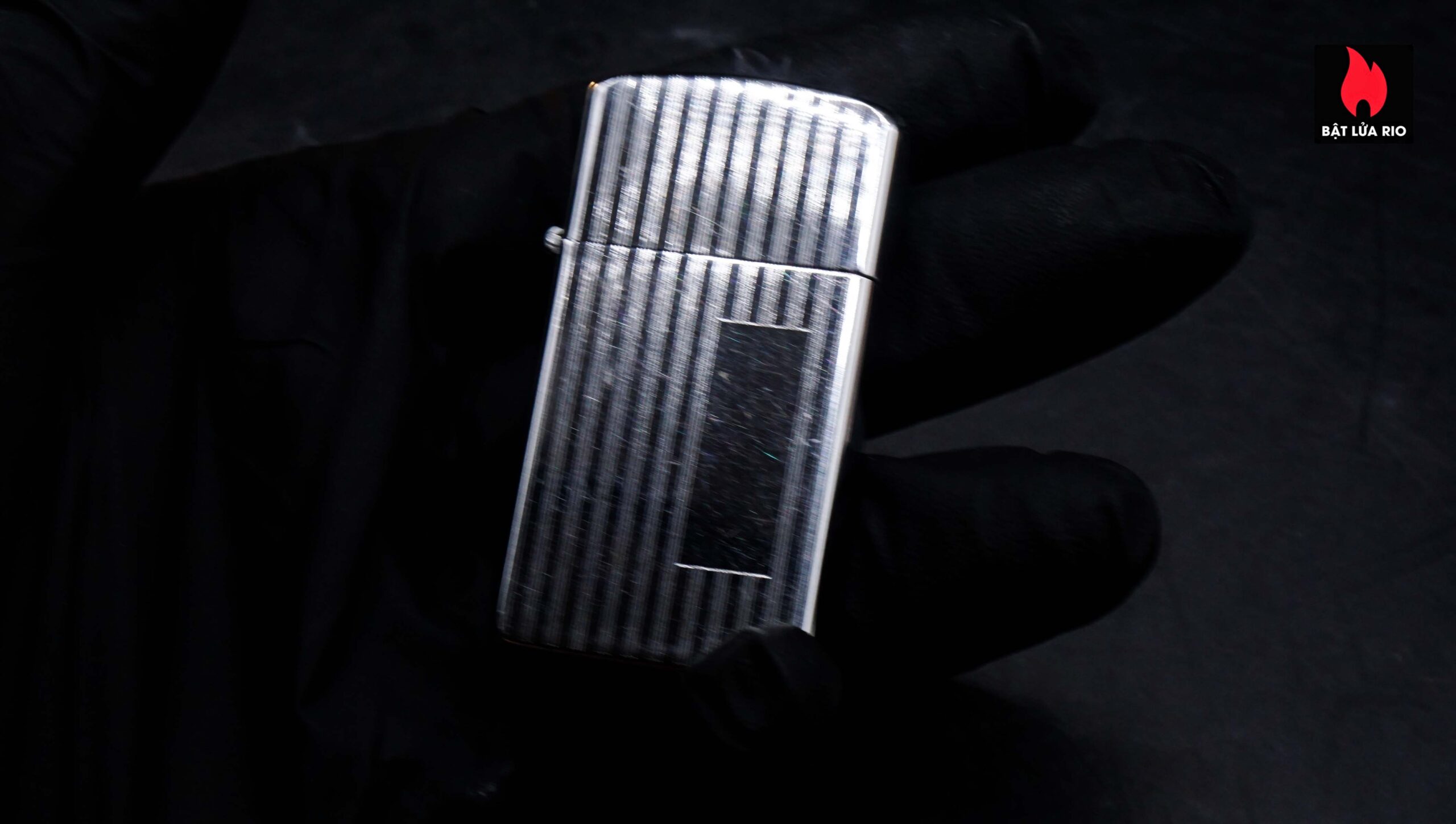 Zippo Slim Xưa 1957 – #1615 Ribbon – Cũ 12