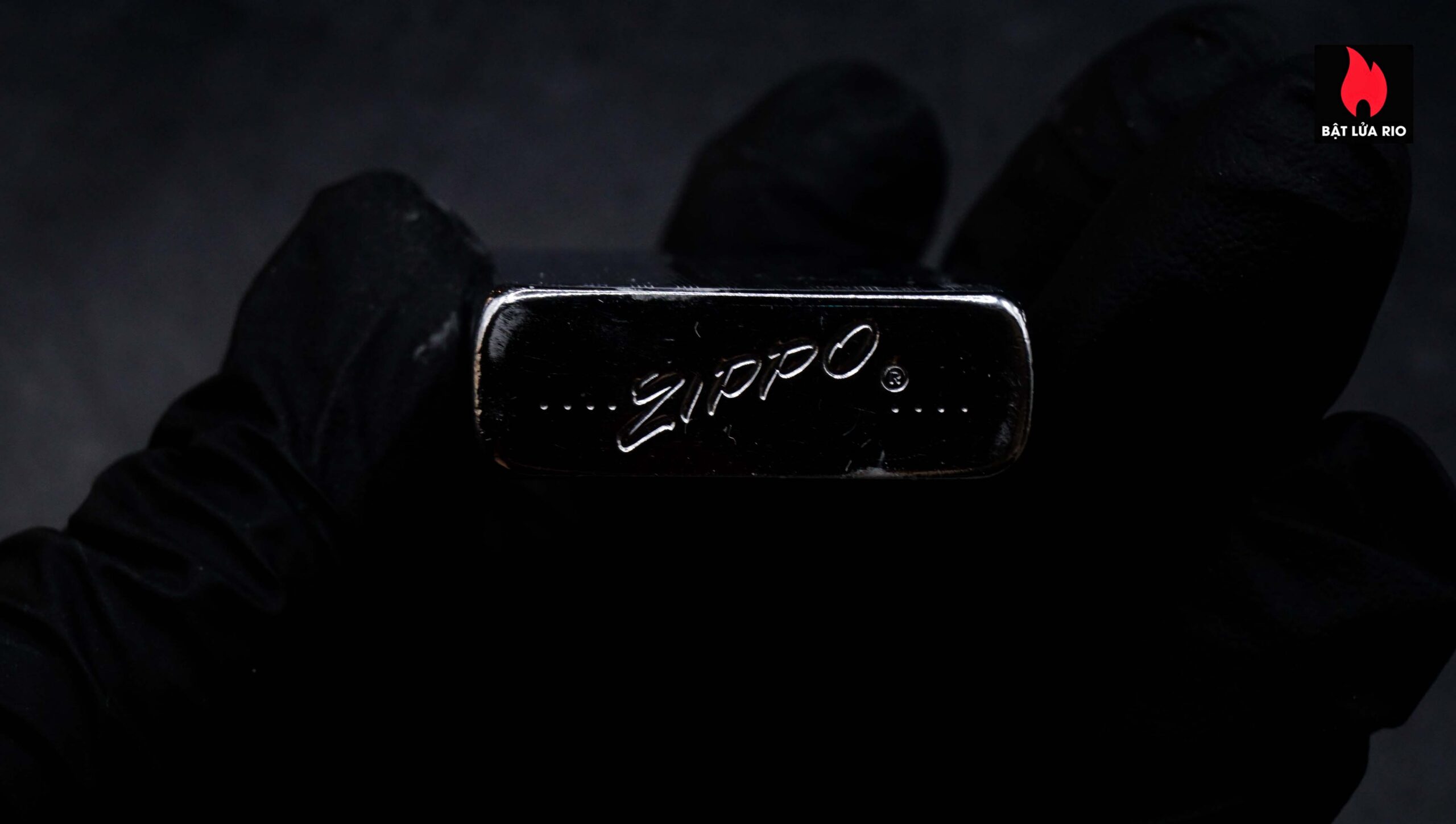 Zippo Slim Xưa 1957 – #1615 Ribbon – Cũ 3
