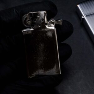Zippo Slim Xưa 1957 – #1615 Ribbon – Cũ 8