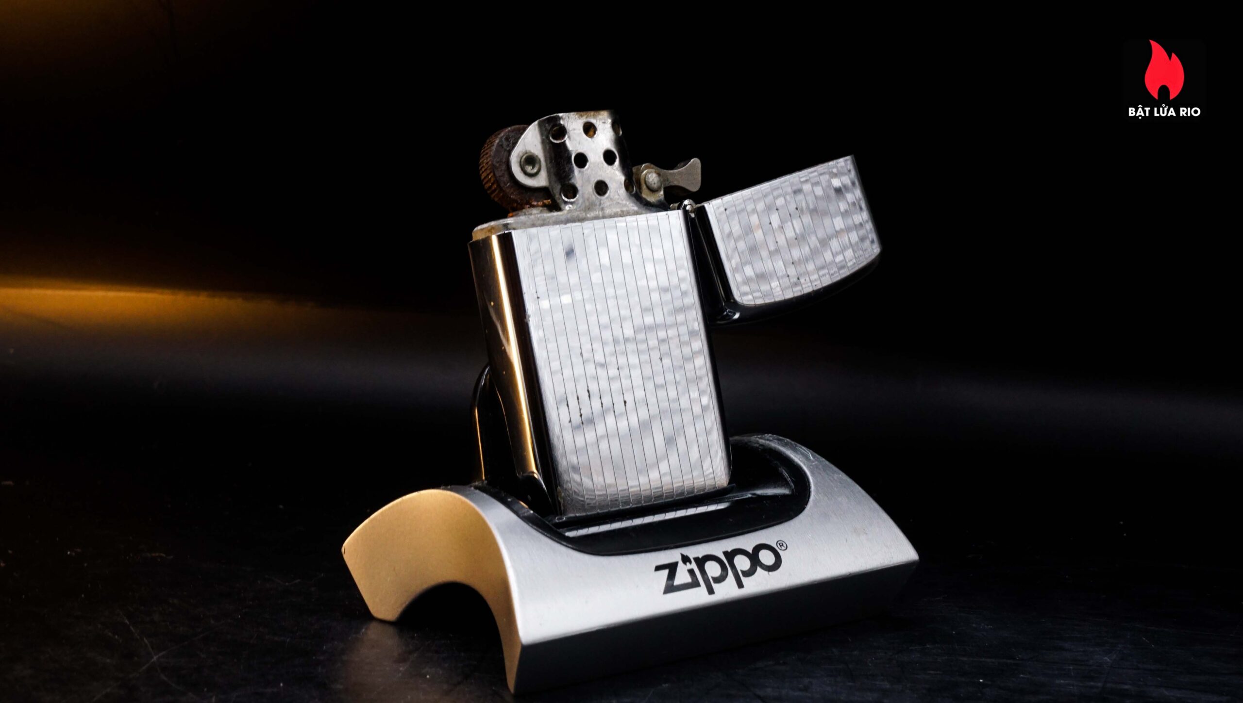 Zippo Slim Xưa 1971 – #1625 Diagonal – Cũ 23