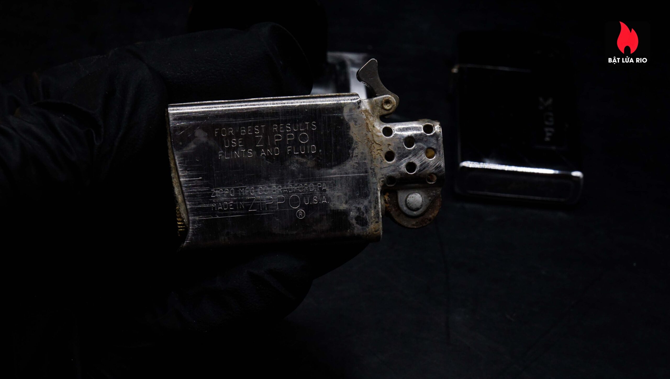 Zippo Slim Xưa 1971 – #1625 Diagonal – Cũ 8