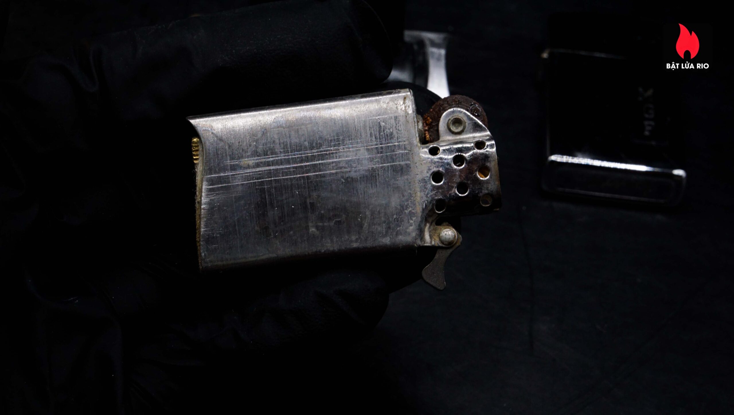 Zippo Slim Xưa 1971 – #1625 Diagonal – Cũ 9