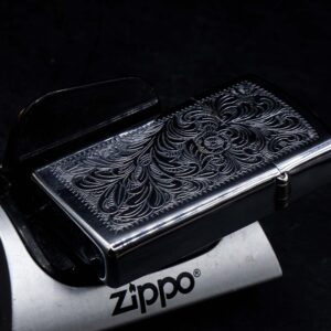 Zippo Slim Xưa 1983 – Venetian – Hoa Văn Ý – Cũ 15