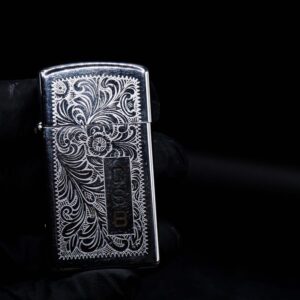 Zippo Slim Xưa 1983 – Venetian – Hoa Văn Ý – Cũ 16
