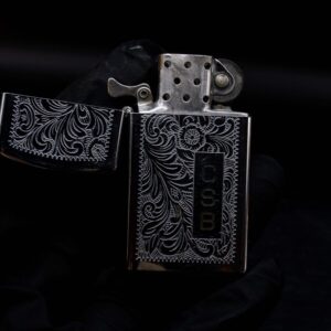 Zippo Slim Xưa 1983 – Venetian – Hoa Văn Ý – Cũ 20