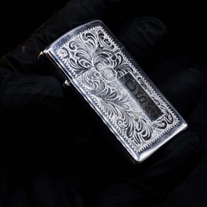 Zippo Slim Xưa 1983 – Venetian – Hoa Văn Ý – Cũ 22