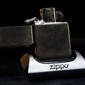 Zippo Xưa 1946 – Trơn 2 Mặt – Full Nickel – Ruột Nickel – Vỏ Nickel 1