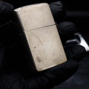 Zippo Xưa 1946 – Trơn 2 Mặt – Full Nickel – Ruột Nickel – Vỏ Nickel 14