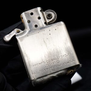 Zippo Xưa 1946 – Trơn 2 Mặt – Full Nickel – Ruột Nickel – Vỏ Nickel 19
