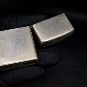 Zippo Xưa 1946 – Trơn 2 Mặt – Full Nickel – Ruột Nickel – Vỏ Nickel 23