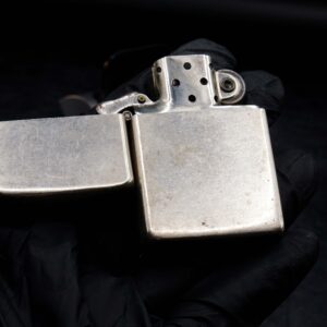 Zippo Xưa 1946 – Trơn 2 Mặt – Full Nickel – Ruột Nickel – Vỏ Nickel 5