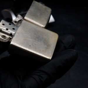 Zippo Xưa 1946 – Trơn 2 Mặt – Full Nickel – Ruột Nickel – Vỏ Nickel 7