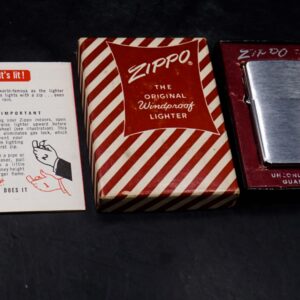 Zippo Xưa 1957 – Trơn 2 Mặt – Plain – Brushed Chrome 1