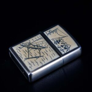 Zippo Xưa 1977 – Scrimshaw #37 Outrigger 12