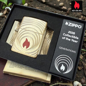 Zippo 2026 Collectible of the Year Asia – GENERATIONS Armor® Tumbled Brass – Zippo Coty 2026 – Zippo 47219 10